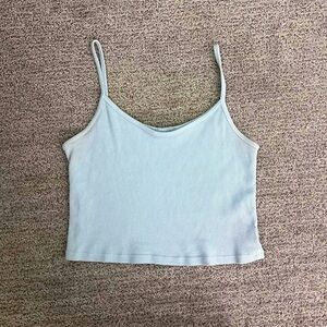 Light blue John Galt crop top